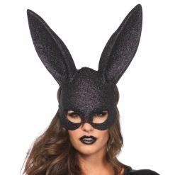 Masque Bondage Lapin avec Paillettes