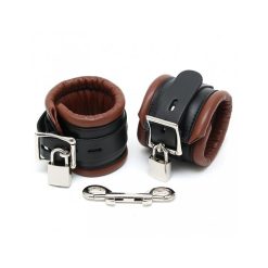 Menottes Cadenas Bondage et Domination Cuir Marron