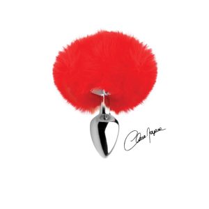 Plug Anal Pompon Rouge