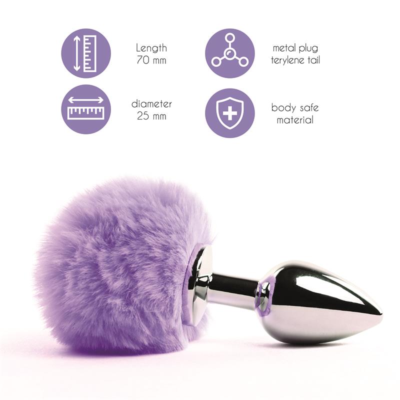 Plug Fourrure Mauve