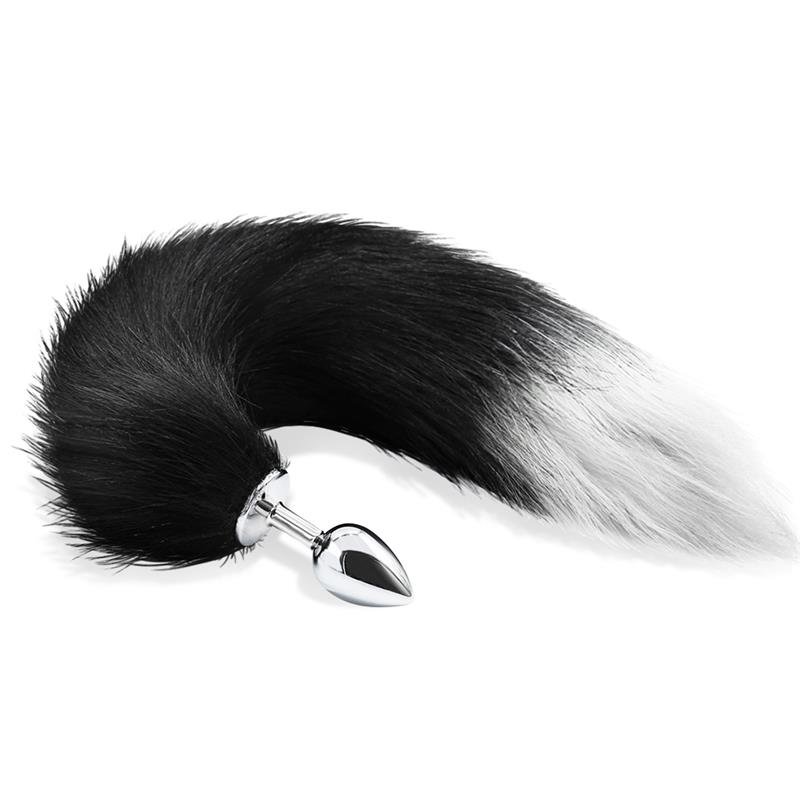 Queue de Renard Noir et Blanc