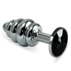 Plug Spirale Diamant Noir