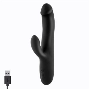 Vibromasseur Rabbit Va et Vient Noir